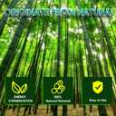 Jollybower 4ft x 13ft Natural Bamboo Slat Fence, Outdoor Split Bamboo Fencing, Decorative Privacy Screen for Garden Backyard Balcony