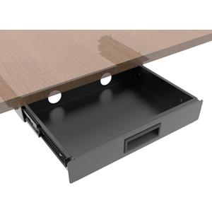 13 Inch Wide Under Desk Sliding Drawer- Pull Out Storage Organizer with Handle at office or home for Sit Standing Workstation, Black 13 Inch Wide Under Desk Sliding Drawer- Pull Out Storage Organizer with Handle at office or home for Sit Standing Workstation, Black