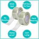 6 Rolls Filament Strapping Tape, 2'' x 60yds x 5.5mil Reinforced Fiberglass Tapes, Heavy-Duty Packing Tape for Shipping, Moving, Industrial, No Residue, Water-Proof