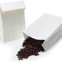 LOOKSGO 100 Pack 2 LB White Kraft Paper Bags Take Out Lunch Bags, 1 Count