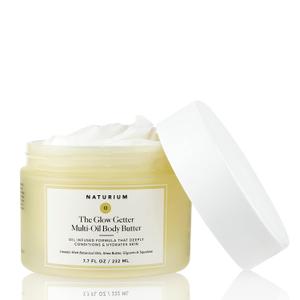 Naturium The Glow Getter Whipped MultiOil Body Butter, Firming Cream & Body Moisturizer with Shea Butter, 7.7 fl oz