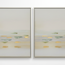 Gold Abstract Art 18x36 2 Pack