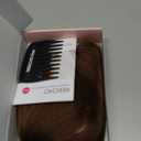 REECHO Real Human Hair Topper, 10 inch Women Hair Toppers for Thinning Hair, 100 Percent Human Hair Large Coverage Natural Hairpiece Wiglet, Swiss Base 4.5"x3.5", Medium Brown