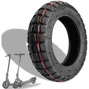 10x2.5 Off-road Rubber Tire, for 6 Inch Rim Smart Self Balancing Hoverboard, for Kugoo M4/M4 Pro Zero 10X Electric Scooter, fit 36v 48v 400w 500w 800w Hub Motor Hover Board