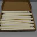 Treela 24 Pcs Flameless Taper Candles Battery Operated Bulk Fake 11 Inch Candles Light LED Candlesticks Flickering Tapered for Wedding Halloween Christmas Decoration(Ivory,Basic)