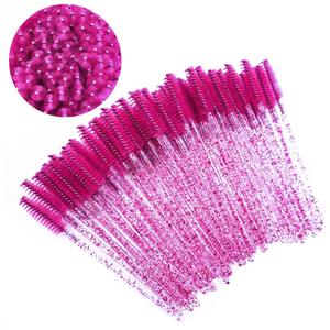 Pimoys 100 pcs Disposable Eyelash Mascara Brushes, Wands Applicator Eyebrow Brush Makeup Kit, Eyebrow Castor Oil Brush Makeup Tool