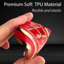 OLLEN Soft TPU Key Fob Cover, Fit for 2021-2025 2026 GMC Yukon Denali Sierra, for Chevy Silverado Suburban Tahoe Buick, Full Protection Remote Key Case with Bling Keychain, 5 Button, Black