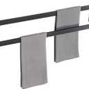 Alise Double Towel Bar, 28" Double Towel Racks for Bathroom, Matte Black
