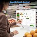 22 inch Touch Screen Monitor with Webcam FHD 1920x1080P Computer Monitor FreeSync HDR HDMI Ports Eye Care Frameless VESA Mount