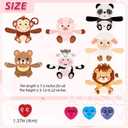 28 Pack Huggable Animal Valentine Cards + Heart Squishy Stress Balls - Interactive Valentine Exchange Cards with Slow Rebound Fidget Toys, Perfect Valentine Party Favors & Classroom Prizes