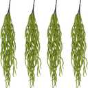 4Pcs Amaranthus Hanging Wedding Flowers 32" Green String of Pearls Plant for Wedding Arch Flowers, Garlands, Wisteria Flowers Arrangement, Rustic Vase Decoration