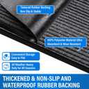 4' X 6' Durable Front Door Mat Indoor Outdoor Entrance, Commercial Door Floor Mat Heavy Duty Non-Slip Backing Entryway Doormats, Outdoor Mats for Home Entrance & Commercial High Traffic Area