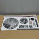 Fanbulous 1 Pack Farmhouse 60 Inch Ceiling Fans with Lights, Black Industrial Caged Ceiling Fans for Bedroom Living Room, Double-Sided 5 Blades Rustic Ceiling Fan-Black