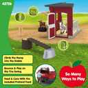 Schleich Farm World 31PC Goat Stable Playset with 2 Goat Figures and Accessories Farm Animal Toys for Boys and Girls Pretend Play Barn Toy for Imaginative Play - Toddlers, Kids Ages 3+ | 42726