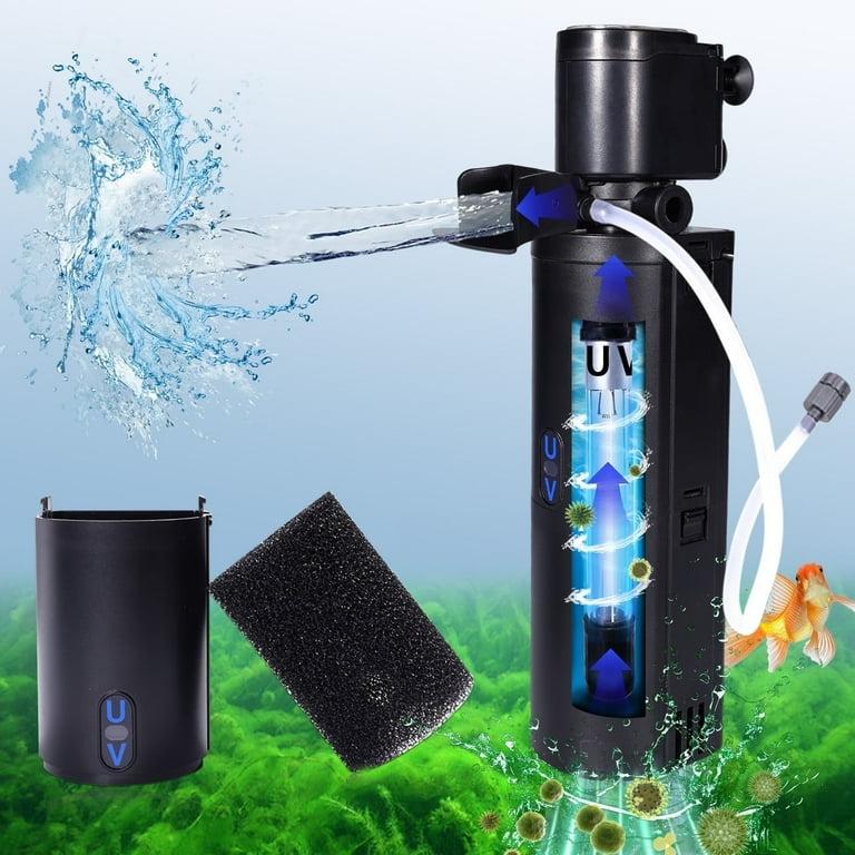 VNEKVA Aquarium Filter 20-75 Gallon with U-V Light Internal Pump for Fish Turtle Tank