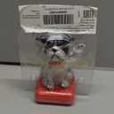 Funny Adorable Swing Waving Dog Solar Car Ornament, Propylene, Shown, Suitable for Home, Office, and Car Decoration(Black&White)