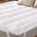 Ultra Soft Queen Mattress Topper - Cloud-Like Mattress Pad for Full Back Support - Breathable Cooling Material for Hot Sleepers, White