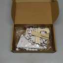 19 Pcs Winter Tiered Tray Decor Snowflakes Wood Rustic Decoration Tiered Sign Table Centerpieces Without Tray for Tabletop Shelf Winter Xmas Home Party Gifts(Rustic)