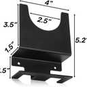 Tlence 4 Pack Angle Grinder Holder, Wall Mount Bracket for 5 inch Grinder, Polisher Storage Rack Stand with Cord Hook, Garage Tool Hanger for Angle Grinders Impact Wrench Cutters Waxing Machines