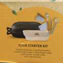 Cast Iron Bread-Pan with Lid - incl. Sourdough Bread Baking Supplies - like Banneton Bread-Proofing Basket - 7.2QT Bread-Oven Dutch, Oven for Bread-Baking Cast Iron Pan Scoring Tool Lame Kit