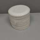 MUCHII 1200 Count 6 Inch Paper Plates, White Uncoated Disposable Dessert Plates for Snacks, Cake, Candy