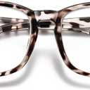 Nearsighted Myopia Glasses for Men Women, Blue Light Distance Glasses with Spring Hinge