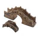 MY MIRONEY 2-Pack Aquarium Decoration Artificial Bridge Ceramic Arch Bridge for Garden Decor Fish Tank Ornament