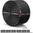 NAOEVO 18 Gauge Wire 2 Conductor Electrical Wire, 18 AWG Stranded PVC Cord, 12V Low Voltage/Tinned Copper/Flexible Cable for Automotive Wiring, Lamp Cord, Marine Cable (100FT)