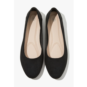 Shupua Flats for Women Round Toe Flat Shoes Dressy Black Ballet Flats Comfortable Womens Dress Shoes Ballerina Flats for Work, Size: 7