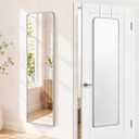 SCWF-GZ 47x14 Full Length Mirror Over the Door Hang or Wall Mounted Silver