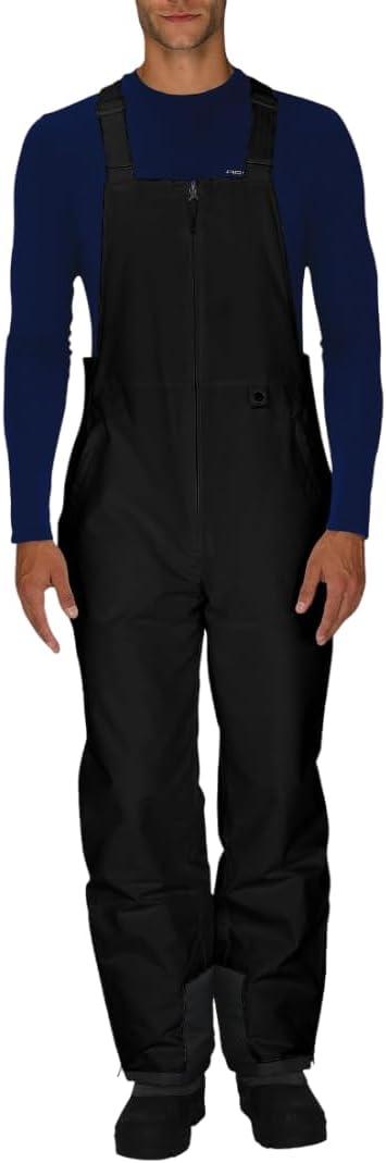 Arctix Mens Essential Insulated Bib OverallsSnow Bibs (Medium/34" Inseam, Black)