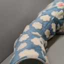 Tempcore Cat Tunnels for Indoor Cats, Cat Tube Toys 3 Way Collapsible, Pet Play Tunnel with Peek Hole Toy Ball for Kitty, Kitten, Rabbit, Blue Cloud