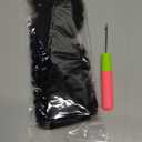 Afro Kinkys Bulk Human Hair For Braiding Soft 4c Afro Kinky-Curly Human Hair For Mini Twists, Dreadlocks Extensions, Repair Locs, Micro Locs Extension, Human Braiding Hair 18inch(1B,35g/pack) (Natural Black)