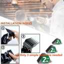 Professional Hair Clipper Combs Guides Set - 2.25'' to 3'' Size Range, Replacement GuardsCOMPATIBLE WITH WAHL Most Clippers/TrimmersMost Clippers/Trimmers,Grey(4 Pieces)