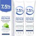 2 x Hydroxyapatite Toothpaste for Sensitive Teeth  Enamel Repair & Whitening, FluorideFree with Natural Mint, Fresh Breath, Cavity Protection (120g) & 7.5% Nano Hydroxyapatite Toothpaste for Enamel Protection and Tooth Strengthening, Fresh Mint Flavo