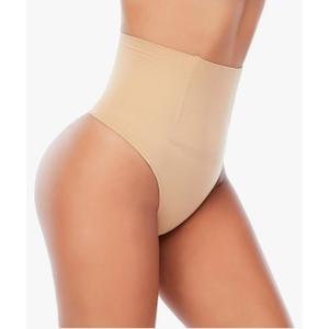 Womens Thong Shapewear Mid to High Waisted Shaper Thong WN0017, M
