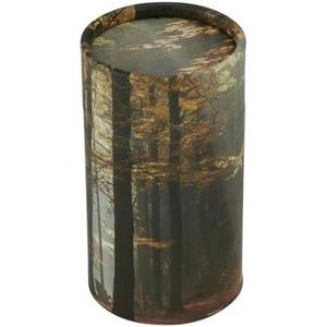 Autumn Woods Scattering Tube - Extra Small, Biodegradable Cremation Urn for Ashes, Extra Small Sized Cremation Urn, 5.25 Inches High