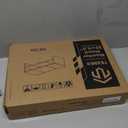 TEAMIX 2 Tiers Desktop Monitor Stand Riser 20 Inch Printer Stand with Storage Small TV Riser Laptop Wooden Desk Organizer Shelf Bookshelf Maple (White+Maple, 2 Tiers)