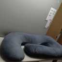 Momcozy Pregnancy Pillows for Sleeping, U Shaped Full Body Maternity Pillow with Removable Cover - Support for Back, Legs, Belly, HIPS for Pregnant Women, 57 Inch Pregnancy Pillow for Women, Grey