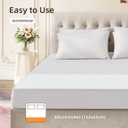 Bwarm Waterproof Heated Mattress Pad, ETL Certified Bed Warmer with 9 Heat Settings, 1-12 Hours Auto Off Deep Pocket, Machine Washable, White Foot King 78" W x 24" L