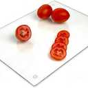 Tempered Glass Cutting Board Long Lasting Clear Glass Scratch, Heat, Shatter Resistant, Dishwasher Safe. 14 x 16 Inch