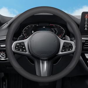 Car Steering Wheel Cover for Lexus Car Accessories RX 350 RX350 IS250 IS350 ES350 NX200T NX300 NX350 IS300 RX450h NX ES IS 250 350 300 450h LX UX LS RC F Sport Accessories, 2026 Leather Black