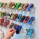 3 Layer Acrylic Wall Mount Display Case for Hot Wheels, 3-Tier Organizer Shelf Holds 27 Toy Cars, 1:64 Diecast Car Storage Organizer