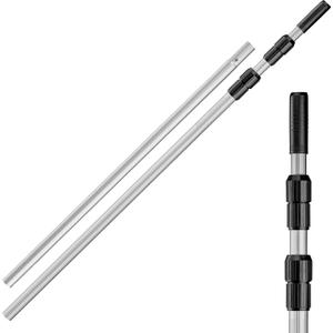 Swimming Pool Pole - 15 Feet Aluminum Telescopic Pool Pole for Cleaning // Telescoping Pool Extension Pole // Adjustable Pool Cleaning Stick for Brush, Skimmer, Vacuum - Inground & Above Ground Pools