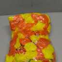 6 Pcs - 5 Feet Marigold Garland Indian American Wedding Party Mantle Decoration, Dia de Los Muertos Faux Garlands Diwali Decoration, Spring Bush Floral Dark Dark Orange, Yellow