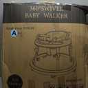 Foldable Baby Walker with Wheels  9 Adjustable Heights, Reinforced Frame, Activity Center with Music & Lights, Removable Tray, Two Rear Wheel Modes (Swivel or Forward-Only) for Babies 6-18 Months (Black)