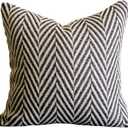 vctops Boho Throw Pillow Cover Black and White Knitted Woven Pillow Cushion Cover Arrow Knit Decoration Square Pillowcase for Sofa Couch Bedroom Living Room - 20"x20"