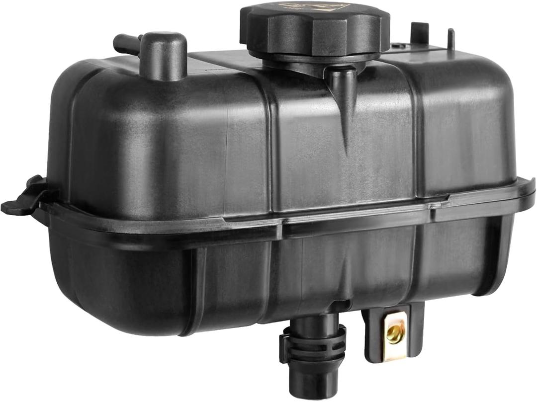 Engine Coolant Reservoir Tank Recovery Bottle with Cap Compatible with Wrangler 2018 2019 2020 2021 2022 2023 2024 2.0L L4 Replace for 68364312AA 68364312AB 68364312AC