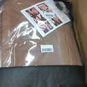 TIEHESYT Car Seat Covers Full Set, Breathable Leather Automotive Front and Rear Seat Covers & Headrest for Reduce The Driving Fatigue, Compatible with Most Vehicles, Cars (Brown, Front Pair)