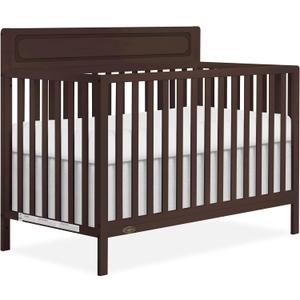Dream On Me Avery 5-in-1 Convertible Full-Size Baby Crib, Chocolate Chip, 54.8"L x 29.3"W x 42.8"H